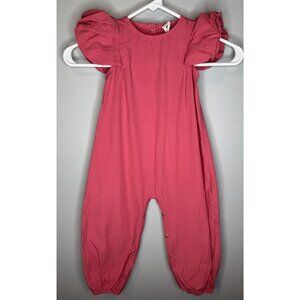 Katie Quinn 2T Pink One Piece Ruffle Short Sleeve Girl